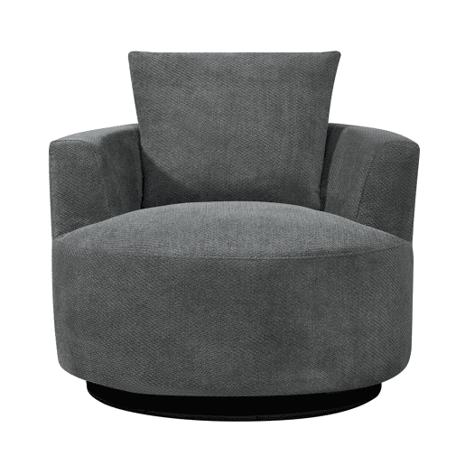 Cadeirão SOFTY giratório e decorativo cor cinza