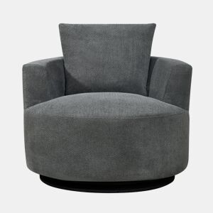 Cadeirão SOFTY giratório e decorativo cor cinza
