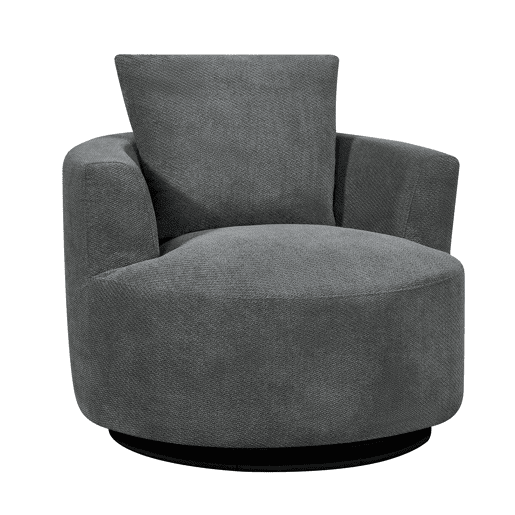 Cadeirão SOFTY giratório e decorativo cor cinza