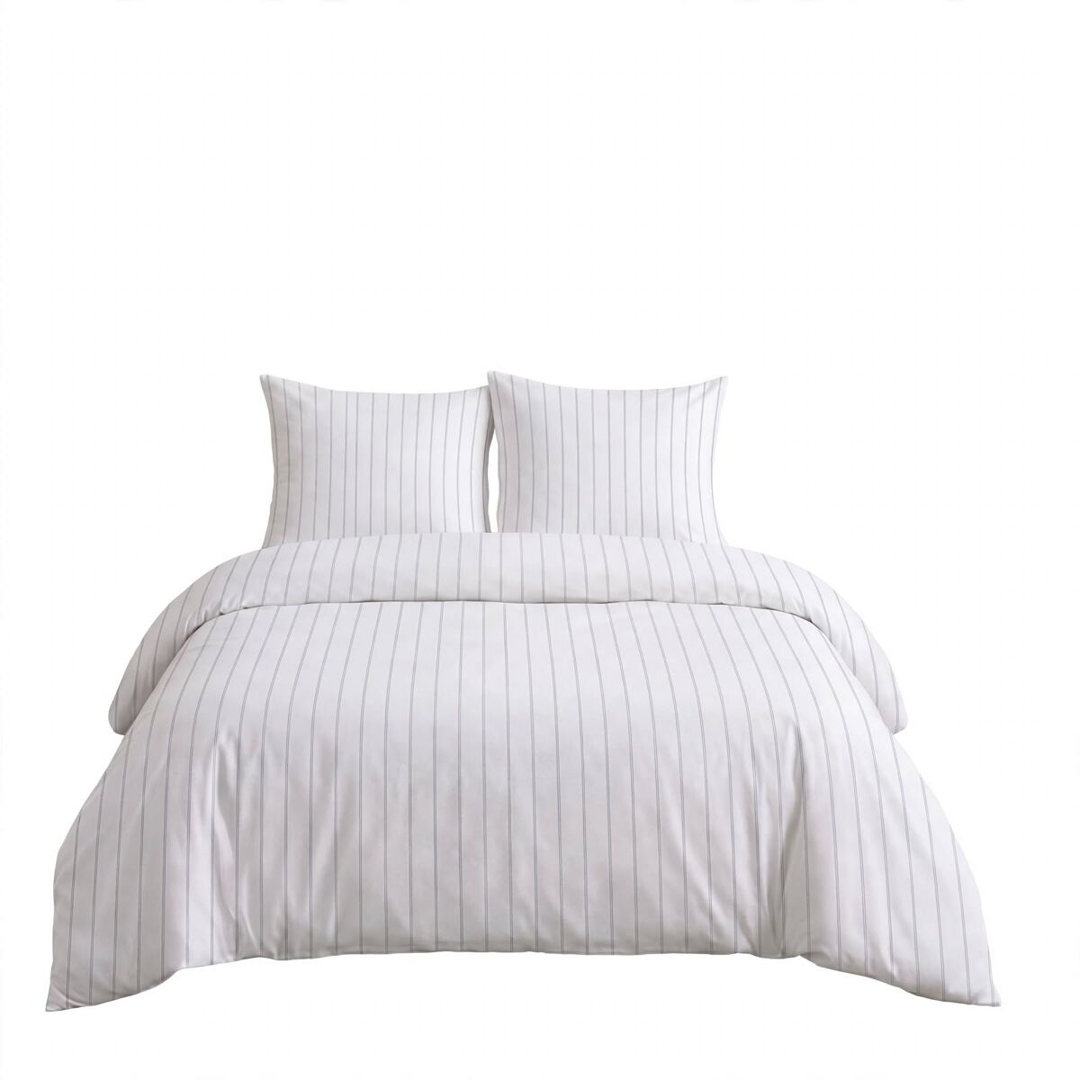 Funda nórdica algodón india cama 90cm color blanco y gris