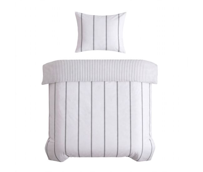 Funda nórdica elsa cama 90cm color blanco y gris