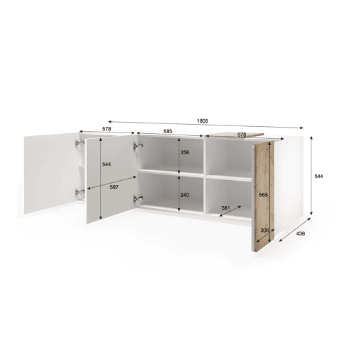 Móvel de TV VENUS 3 portas 181cm