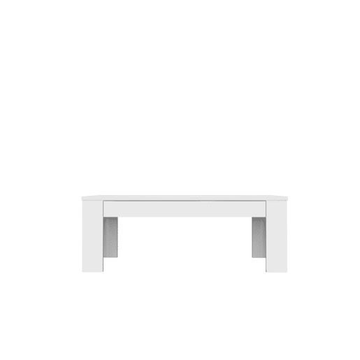 Mesa de centro fixa VENUS branco brilhante