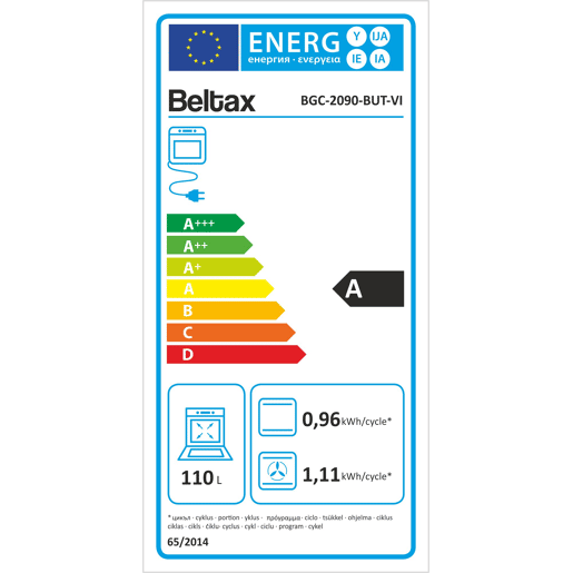 Fogão BELTAX BGC2090BUTVI BUT a gas 110 litros 90cm