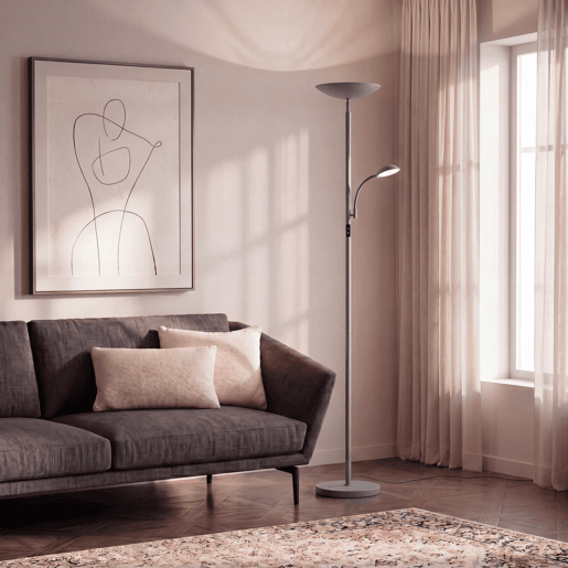Candeeiro de pé com brazço DUNIA LED 18W 6500K 175x25cm verde Candeeiro de pé com brazço DUNIA LED 18W 6500K 175x25cm verde