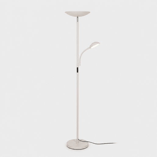 Candeeiro de pé com brazço DUNIA LED 18W 6500K 175x25cm bege