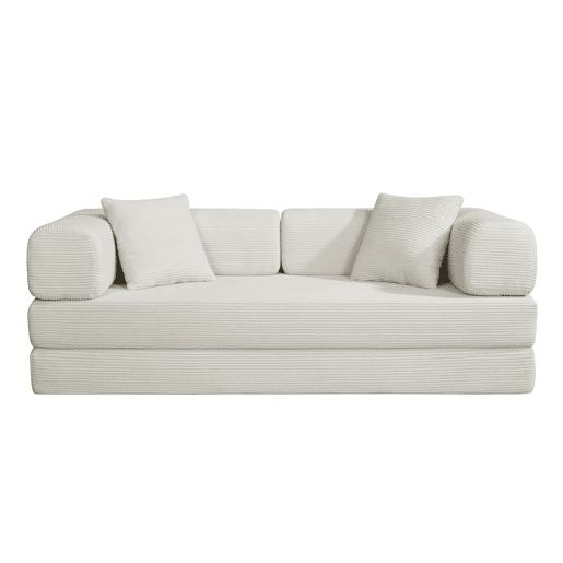 Sofá cama JULIA 3 lugares branco