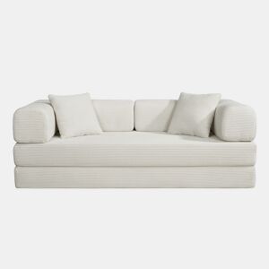 Sofá cama JULIA 3 lugares branco