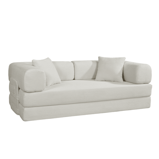 Sofá cama JULIA 3 lugares branco