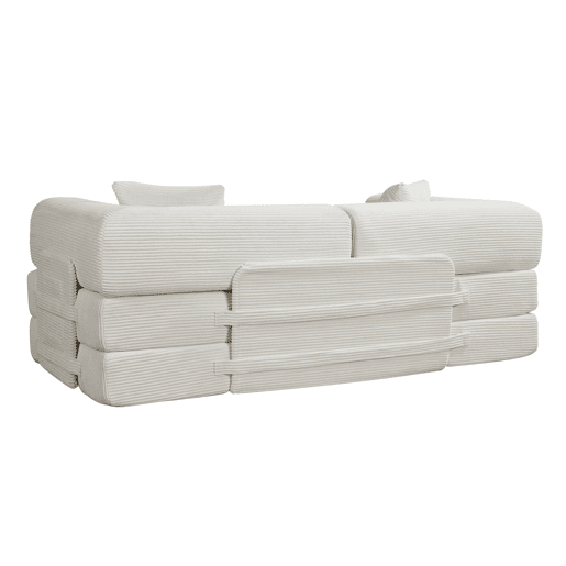 Sofá cama JULIA 3 lugares branco