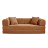 Sofá cama JULIA 3 lugares terracota