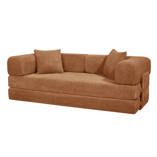 Sofá cama JULIA 3 lugares terracota