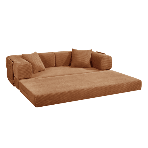 Sofá cama JULIA 3 lugares terracota