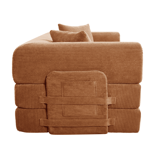 Sofá cama JULIA 3 lugares terracota