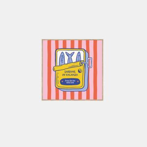 Quadro deco art SARDINE 40x40cm com moldura