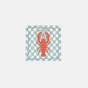 Quadro deco art LOBSTER 40x40cm com moldura