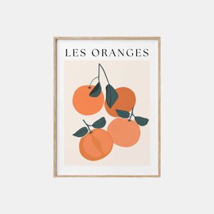 Quadro deco art ORANGES 30x40cm com moldura