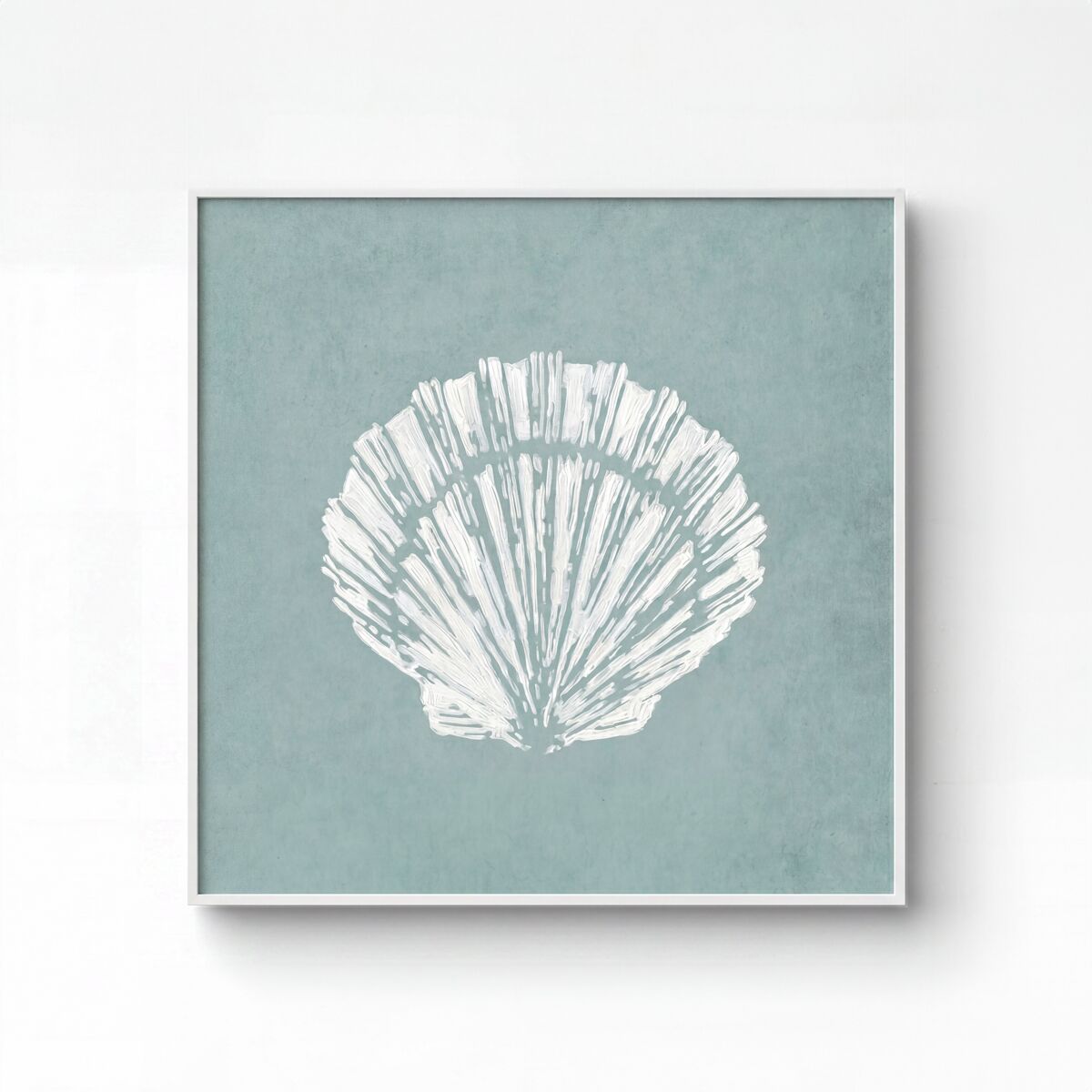 Cuadro deco art CONCHA relieve 40x40cm con marco 