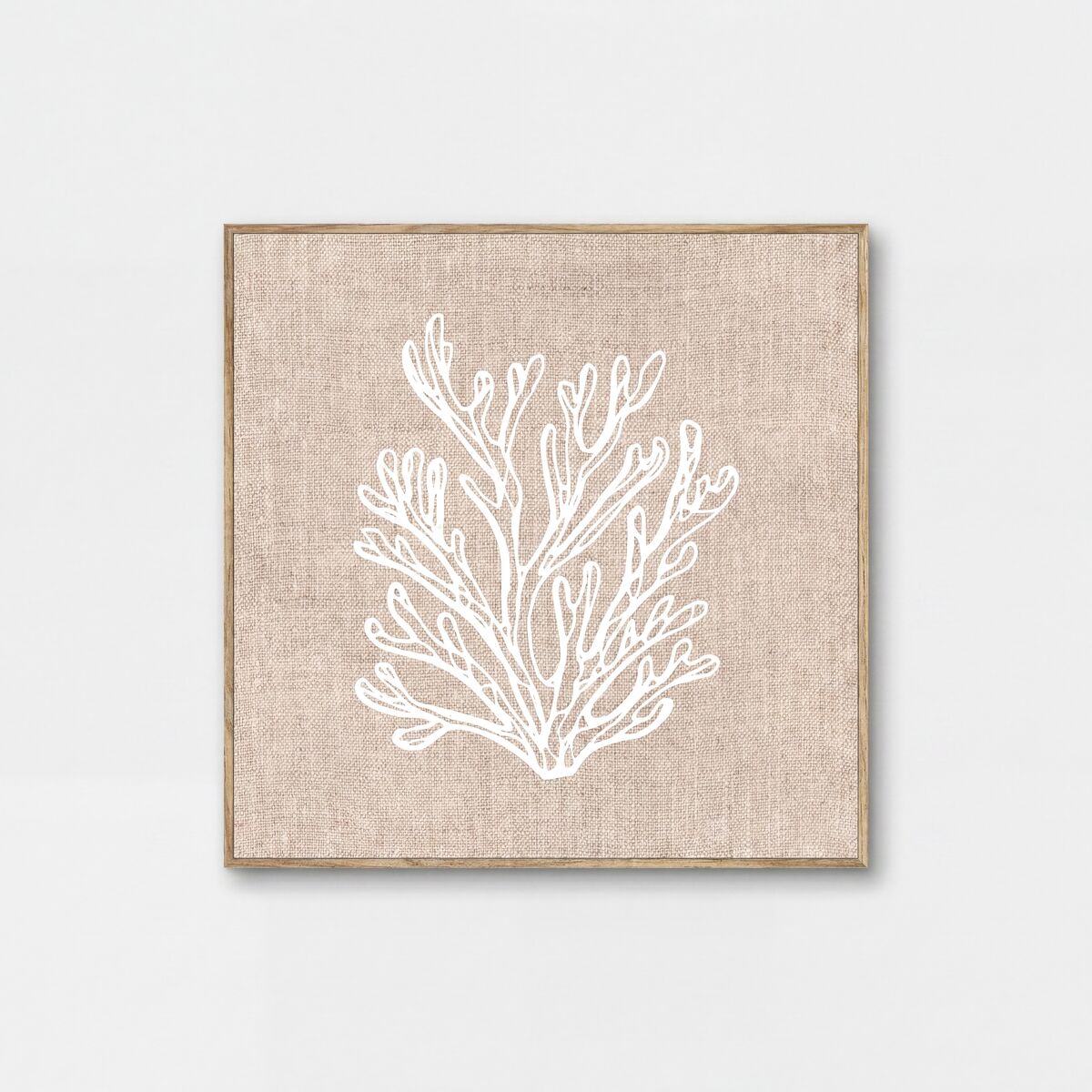 Cuadro deco art CORAL relieve 40x40cm con marco 