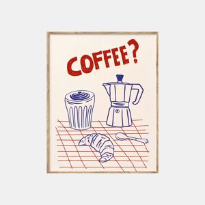 Quadro deco art COFFE 40x50cm com moldura