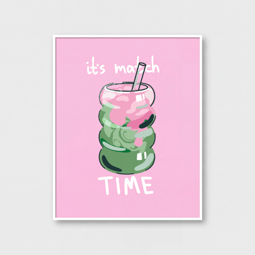 Quadro deco art MATCH TIME 40x50cm com moldura