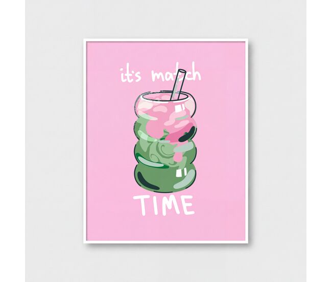 Cuadro deco art match time 40x50cm con marco