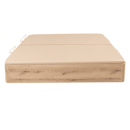 Sommier KING BOX 2 tampas 180x182cm carvalho PIKOLIN