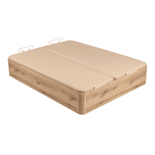Sommier KING BOX 2 tampas 180x200cm carvalho PIKOLIN