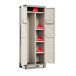 Armario escobero de resina EXCELLENCE 65x182x45cm beige y gris Armario escobero de resina EXCELLENCE 65x182x45cm beige y gris Beige