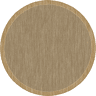Tapete BRUSSELS redondo interior e exterior 140cm cor areia