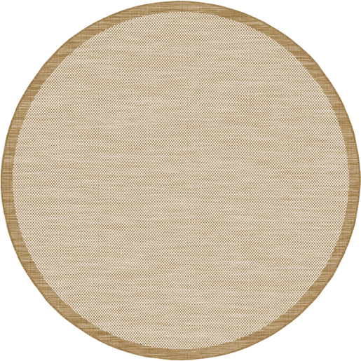 Tapete BRUSSELS redondo interior e exterior 200cm cor natural