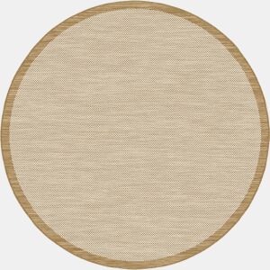 Tapete BRUSSELS redondo interior e exterior 200cm cor natural