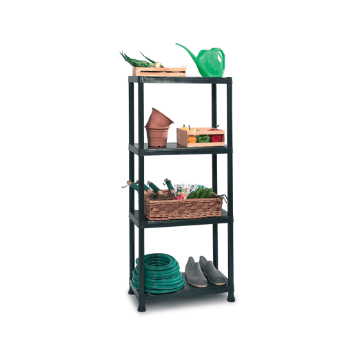 Estante PLUS 60cm com 4 prateleiras preto Estante PLUS 60cm com 4 prateleiras preto