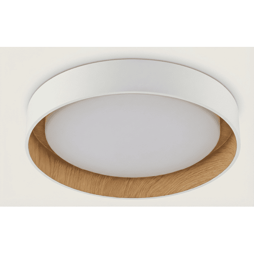 Plafon ITTHON LED efeito madeira 16,5W 30cm