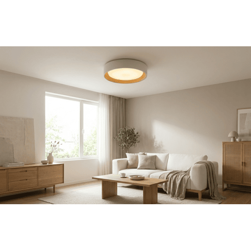 Plafon ITTHON LED efeito madeira 16,5W 30cm