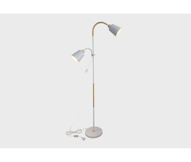 Lámpara de pie itthon 2 luces e27 30w 178x50x22cm
