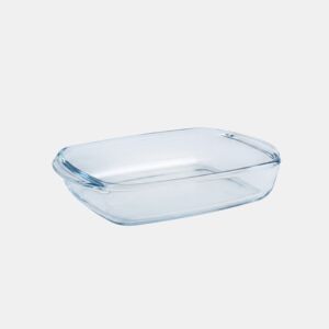 Travessa QUTTIN retangular em vidro 23x15cm