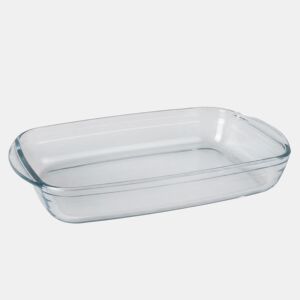 Travessa QUTTIN retangular em vidro 35,5x22cm
