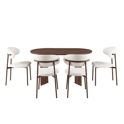Conjunto de jantar SOGNO mesa e 4 cadeiras Conjunto de jantar SOGNO mesa e 4 cadeiras