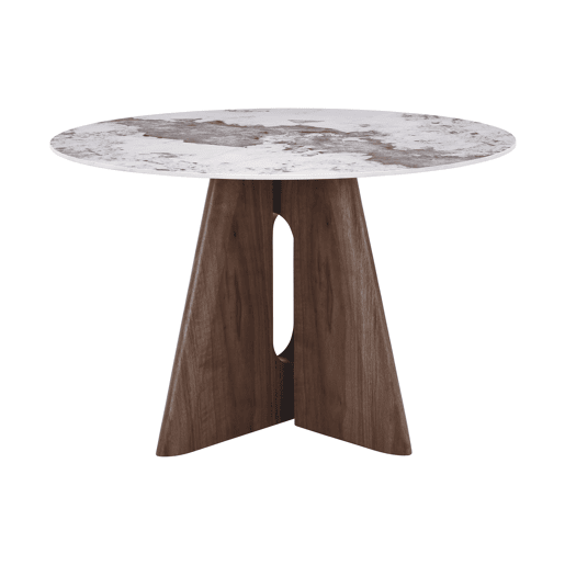 Mesa de jantar NUVOA fixa redonda