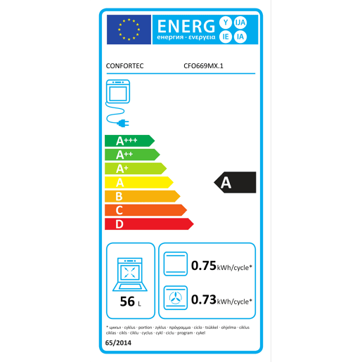 Forno elétrico CONFORTEC CFO669MX.1 multifunções 69 litros