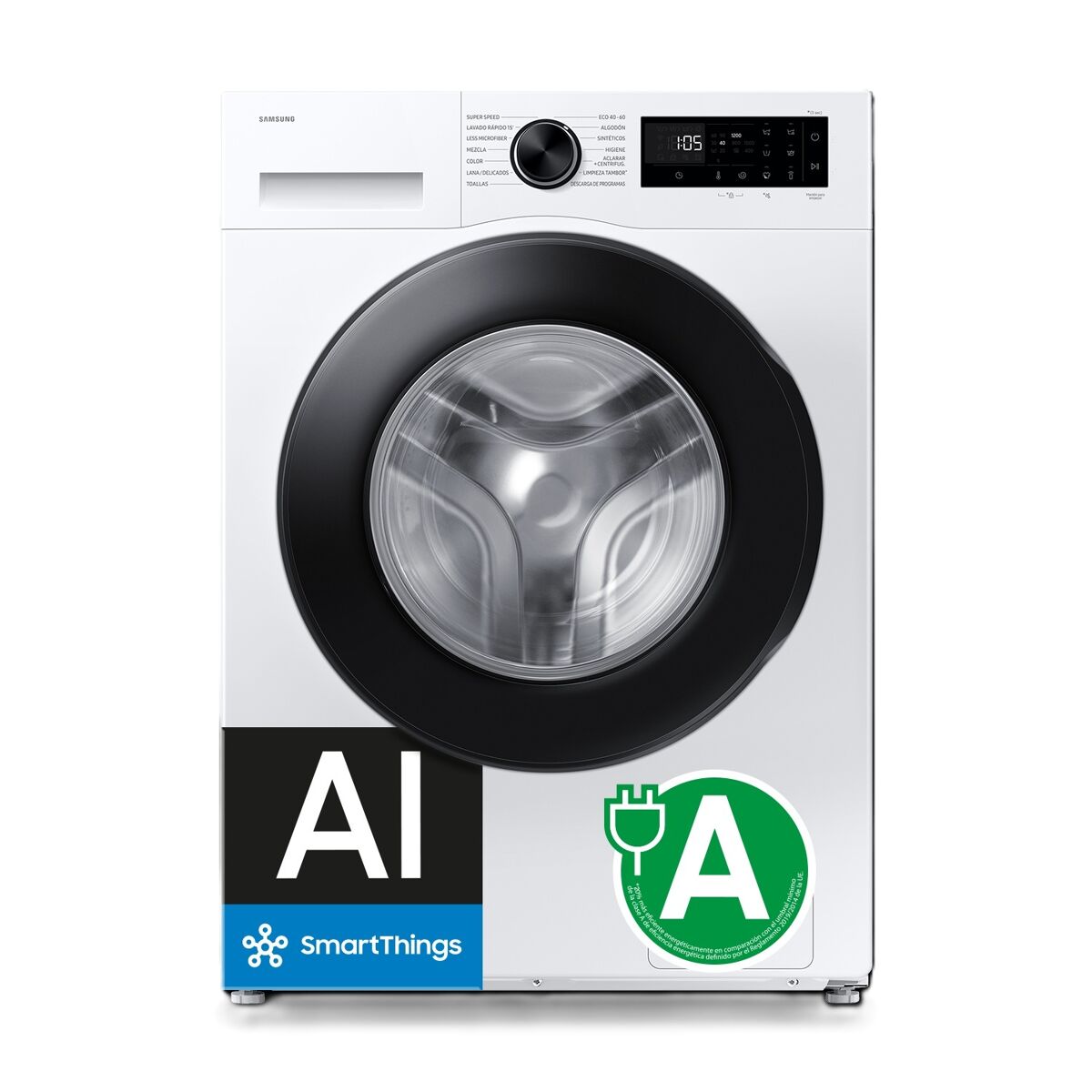 Lavadora 8 kilos 1200 rpm SAMSUNG WW80FG5L32AEEC