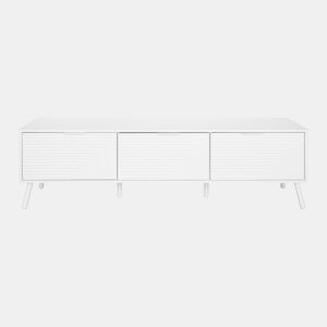 Móvel de TV LUND 160cm 3 portas branco