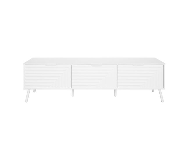 Mueble TV 160cm 3 puertas blanco LUND