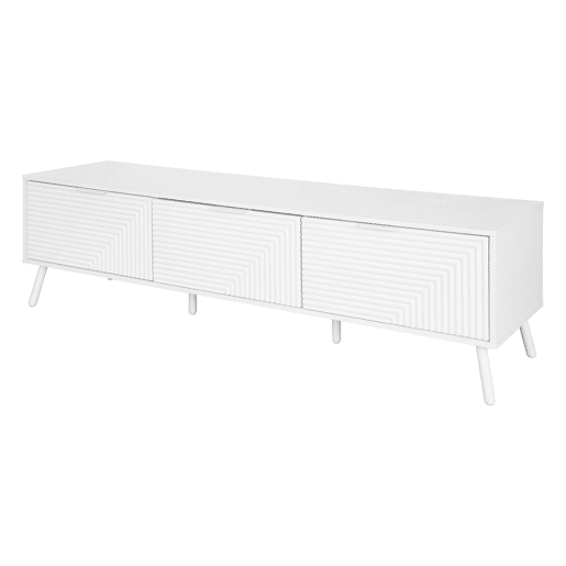 Móvel de TV LUND 160cm 3 portas branco Móvel de TV LUND 160cm 3 portas branco