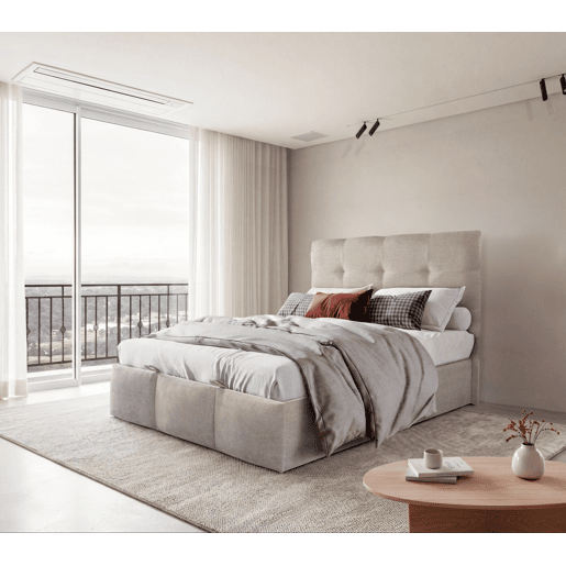 Cama IMPERIAL premium desdobrável 160x200cm tecido cor cinza Cama IMPERIAL premium desdobrável 160x200cm tecido cor cinza