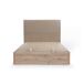 Cama abatible GRANHOTEL 150x190cm en madera y tela natural Cama abatible GRANHOTEL 150x190cm en madera y tela natural Beige