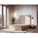 Cama abatible GRANHOTEL 150x190cm en madera y tela natural Cama abatible GRANHOTEL 150x190cm en madera y tela natural Beige