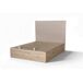 Cama abatible GRANHOTEL 150x190cm en madera y tela natural Cama abatible GRANHOTEL 150x190cm en madera y tela natural Beige