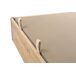 Cama abatible GRANHOTEL 150x190cm en madera y tela natural Cama abatible GRANHOTEL 150x190cm en madera y tela natural Beige